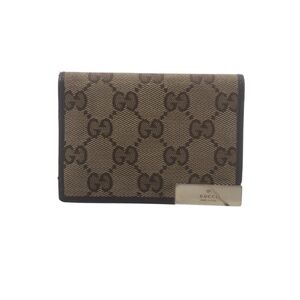 Gucci Brown GG Canvas Card Case